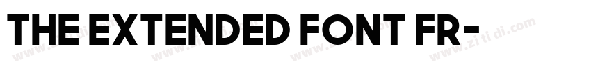 the extended font fr字体转换